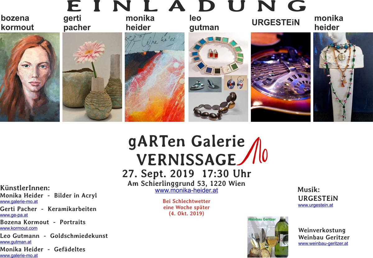 Vernissage gARTen Galerie Mo 2019