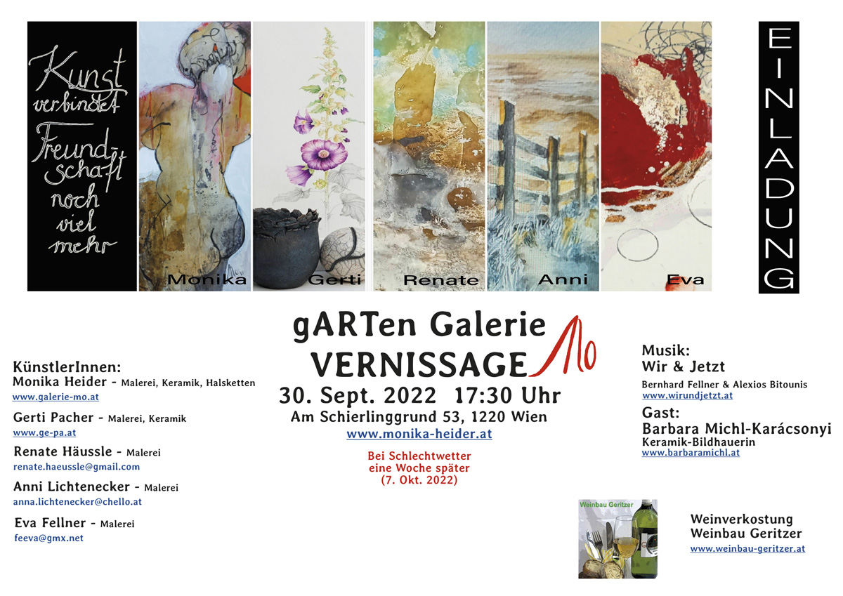 Vernissage gARTen Galerie Mo 2022